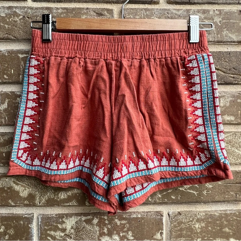 Cali 1850 Los Angeles Embroidery Shorts, XS